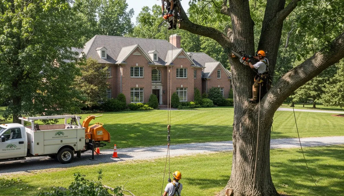 Tree service crew in Charleston, SC providing professional tree trimming and removal services