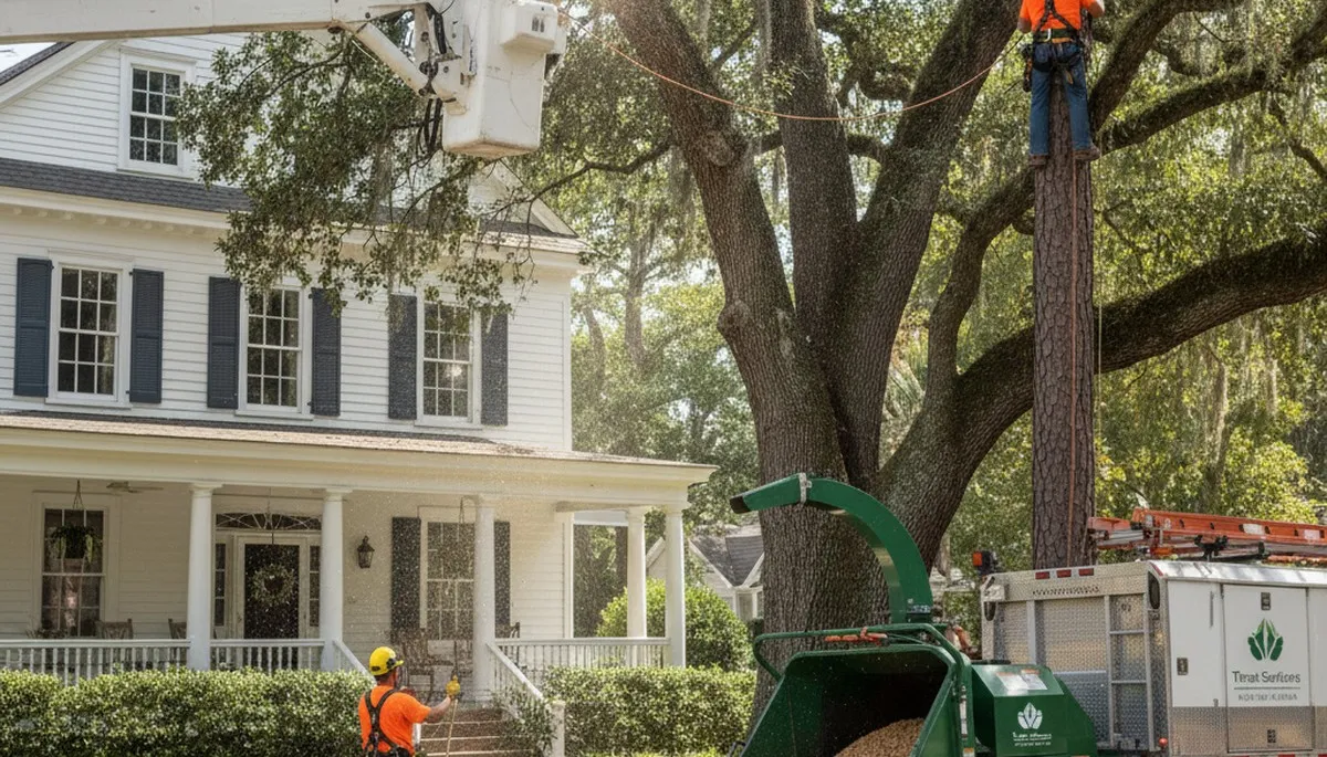 Tree service crew in Charleston, SC providing professional tree care and removal services